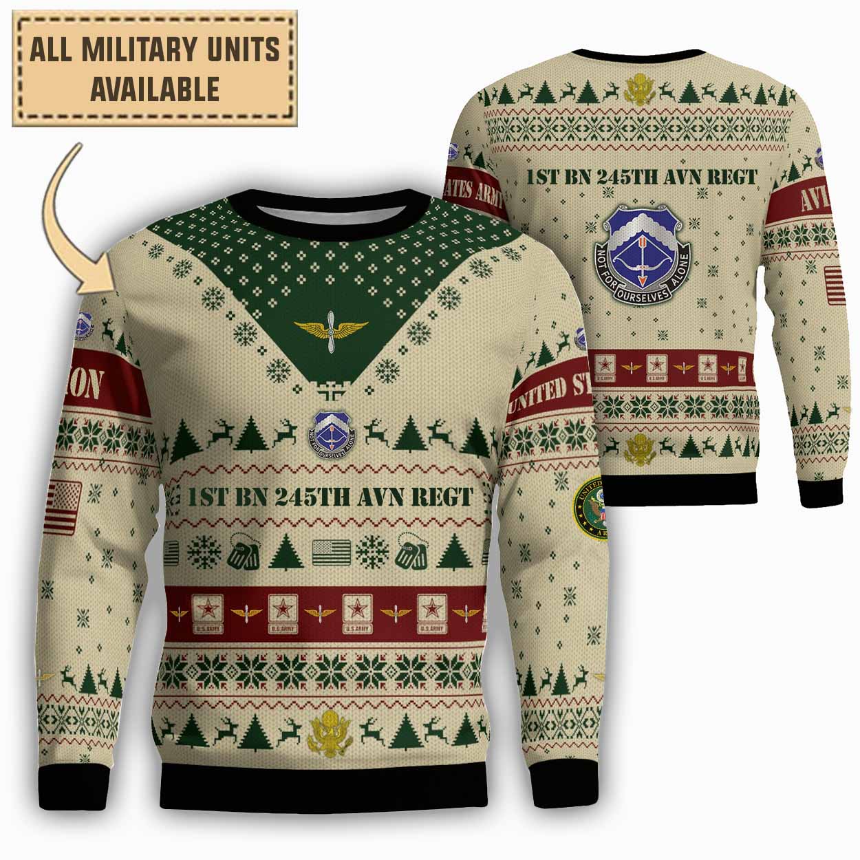 1 245 avn 1st battalion 245th aviation regimentlightweight sweater vflz4