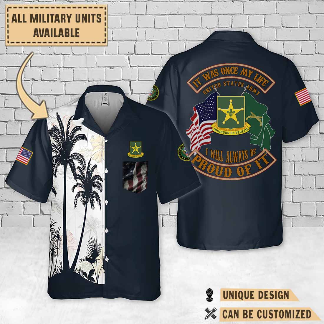 387th MP BN 387th Military Police Battalion_Palm Tree Hawaiian Shirt