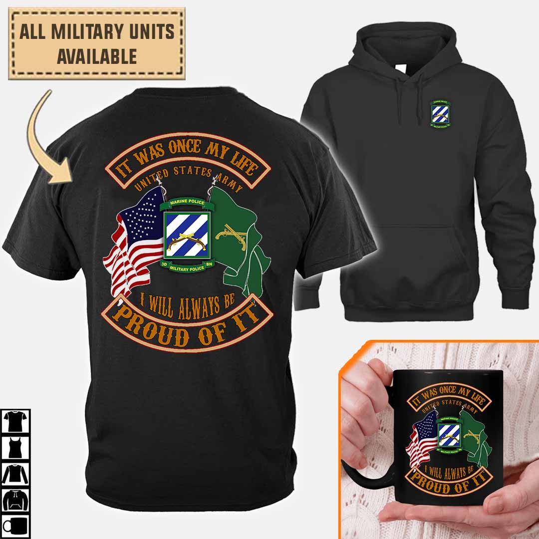 3rd MP BN 3rd Military Police Battalion_Cotton Printed Shirts
