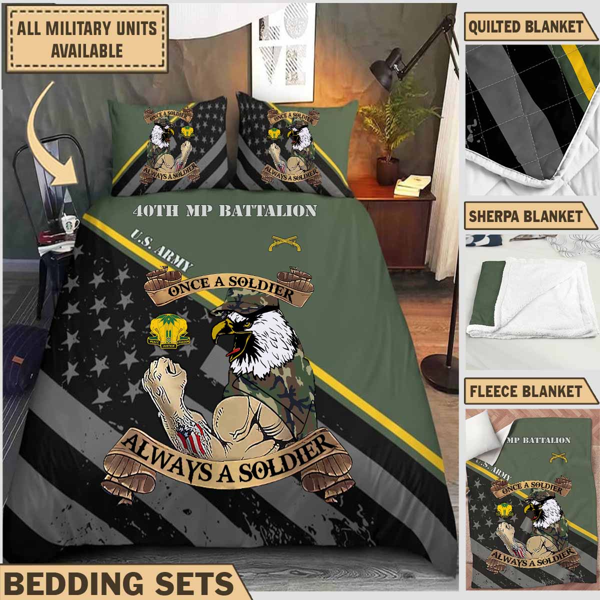 40th MP BN 40th Military Police Battalion_Bedding Collection