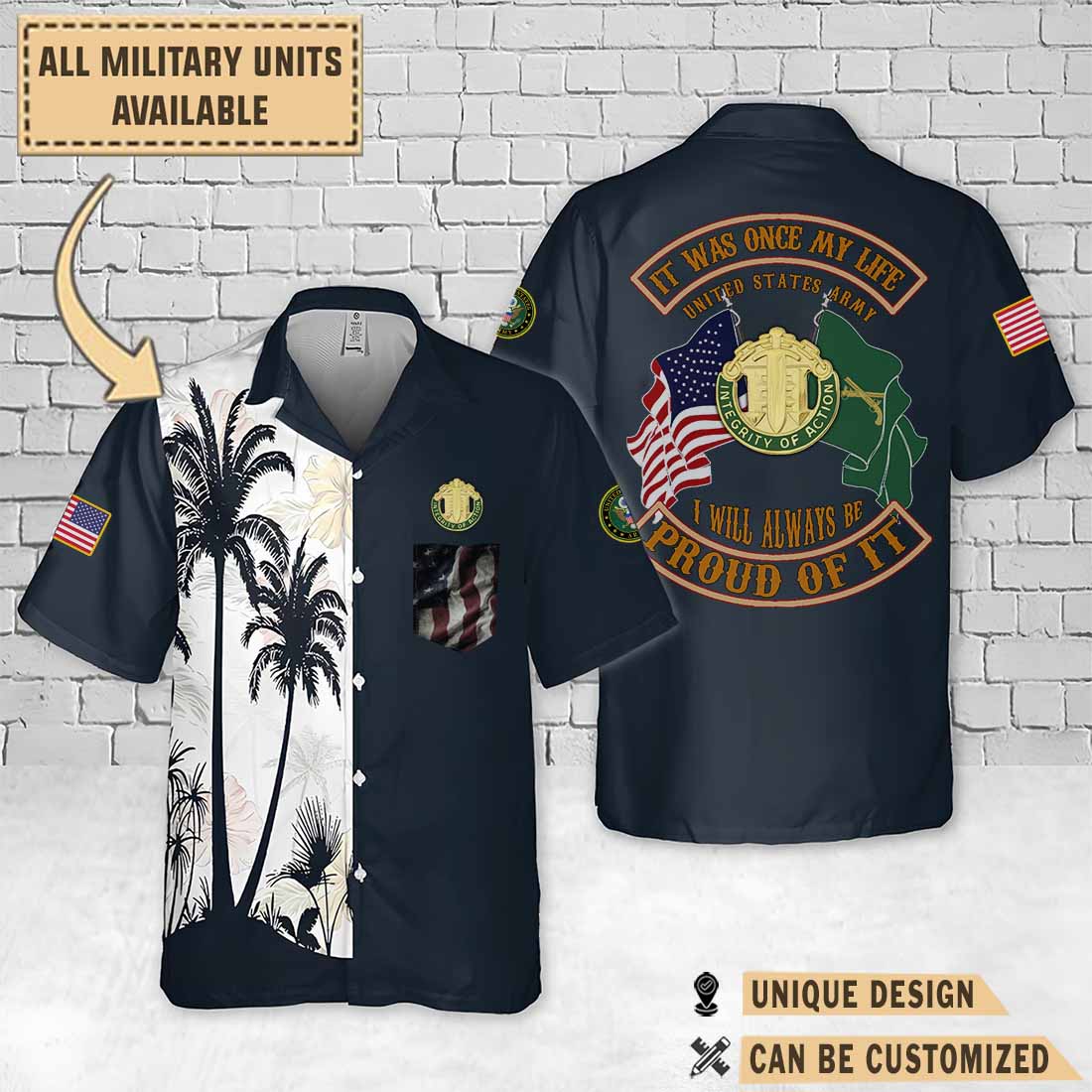 42nd MP BN 42nd Military Police Battalion_Palm Tree Hawaiian Shirt