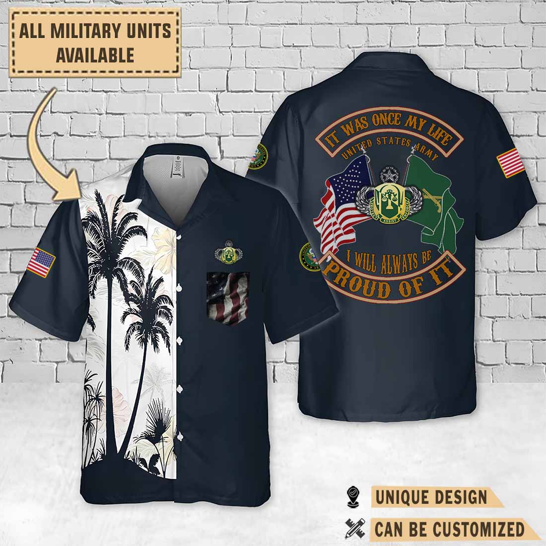 503rd MP BN 503rd Military Police Battalion_Palm Tree Hawaiian Shirt