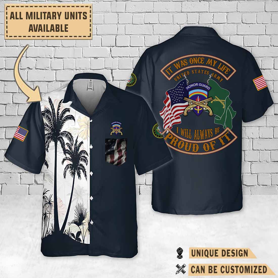 529th MP CO 529th Military Police Company-1_Palm Tree Hawaiian Shirt