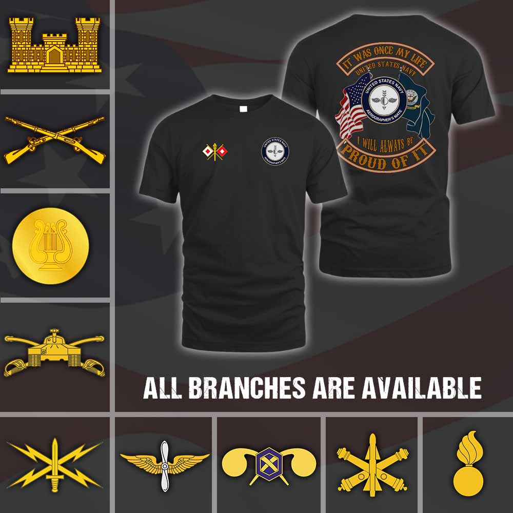 Customized United States Army Branches of Service T Shirt 1