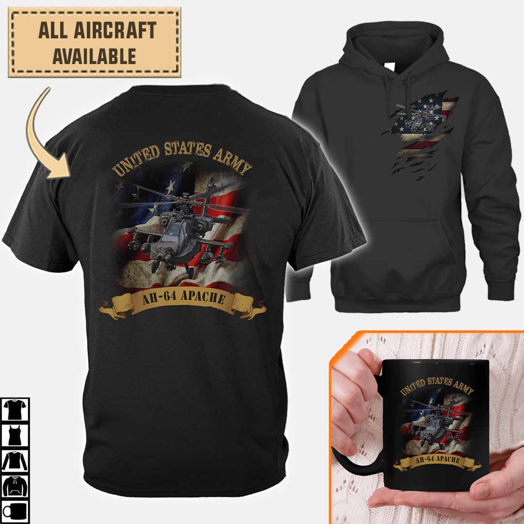 ah 64 apache ah64 armycotton printed shirts e1611