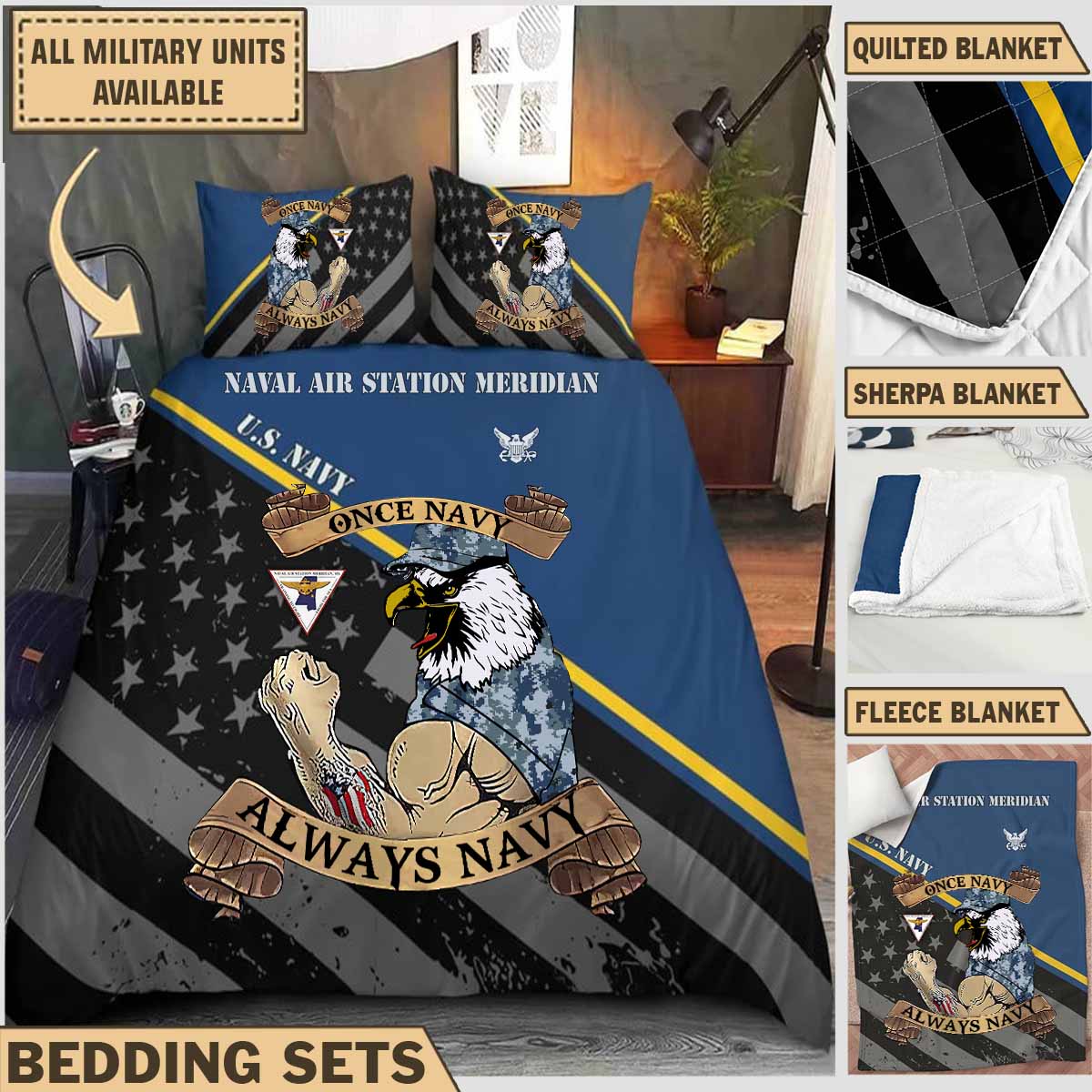 nas naval air station meridianbedding collection