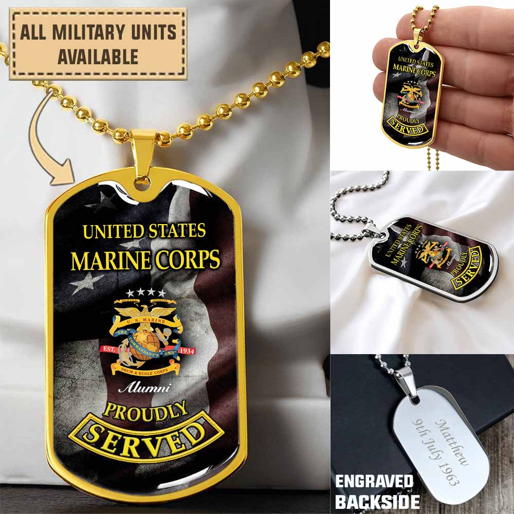 us marine drum bugle corps the commandants own alumnidogtag kw1l6