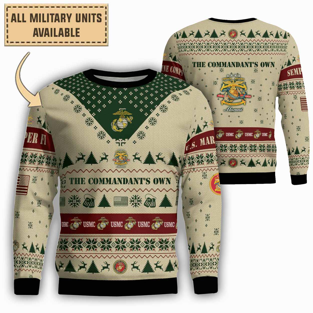US Marine Drum & Bugle Corps, The Commandant's Own Alumni_Lightweight Sweater