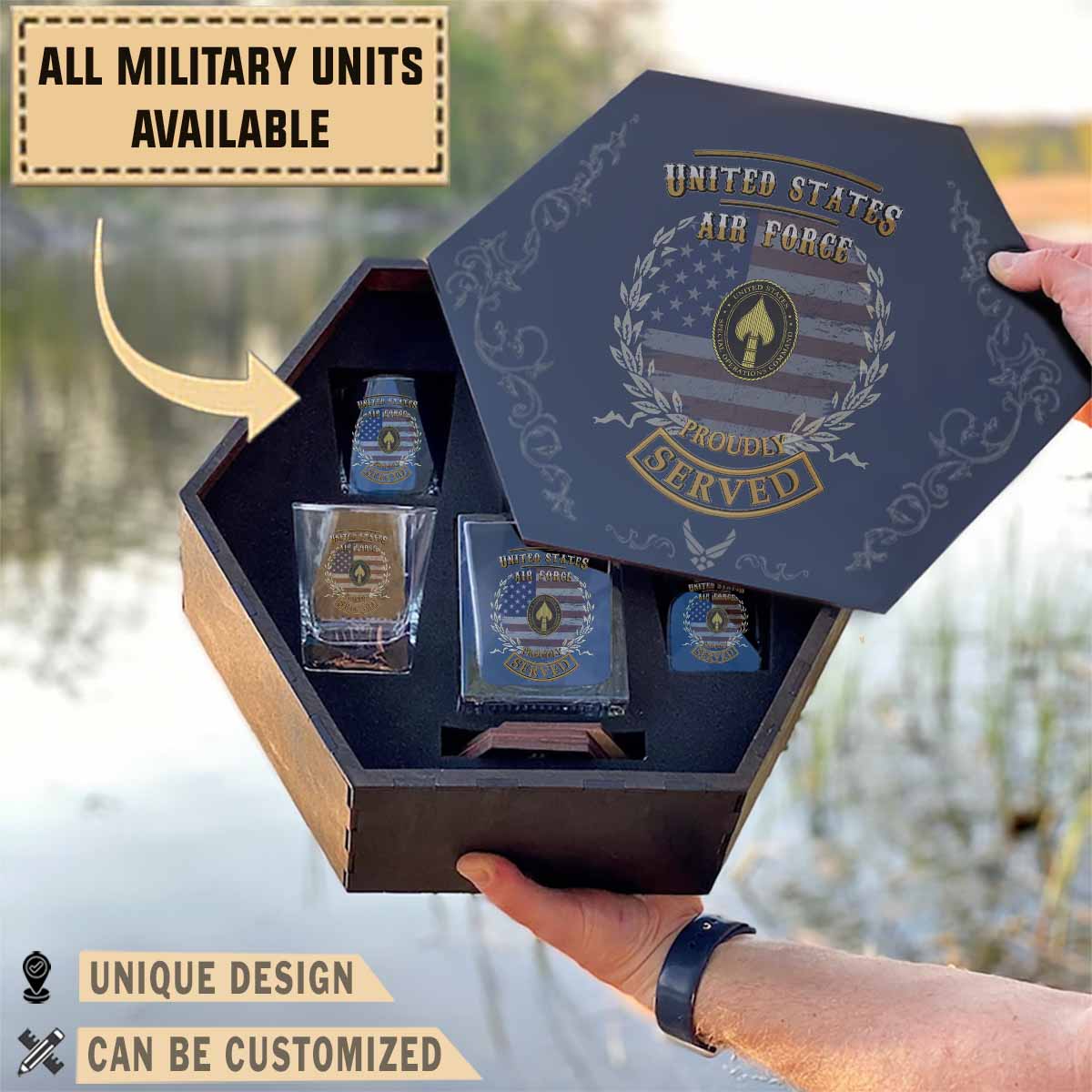 USSOCOM United States Special Operations Command_Military Decanter Set