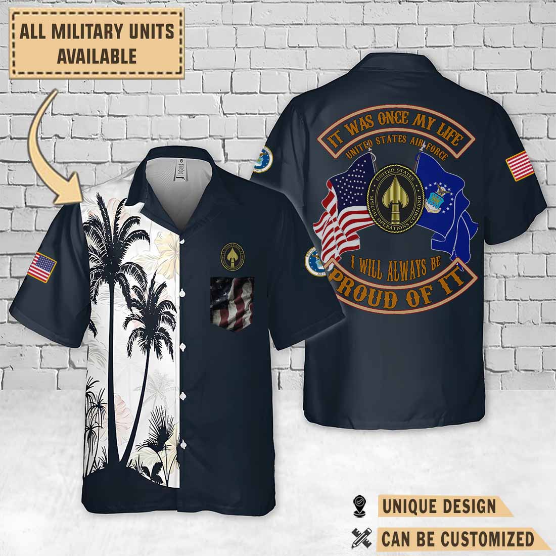 USSOCOM United States Special Operations Command_Palm Tree Hawaiian Shirt