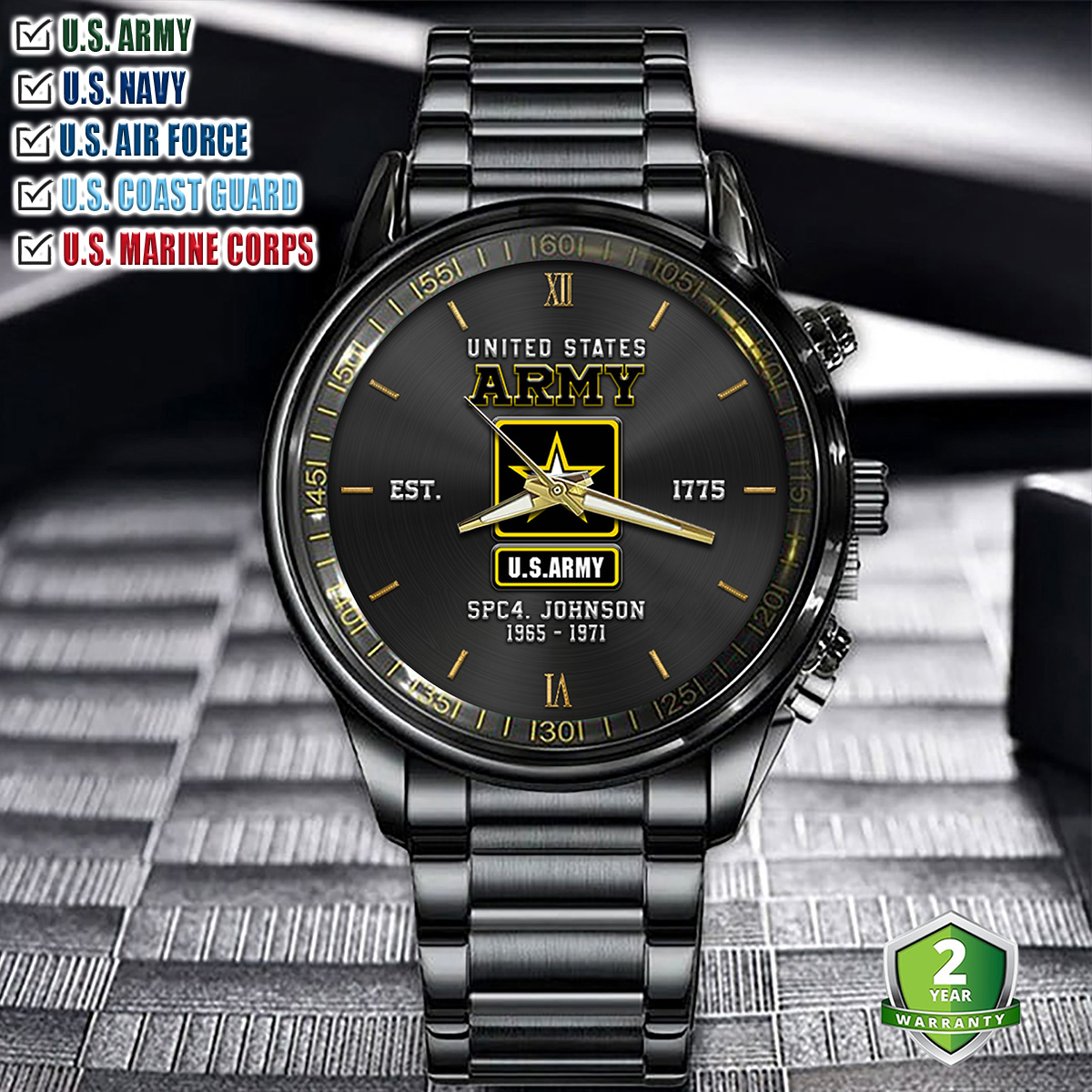 custom us armed forces wrist watch v2 6jv7o