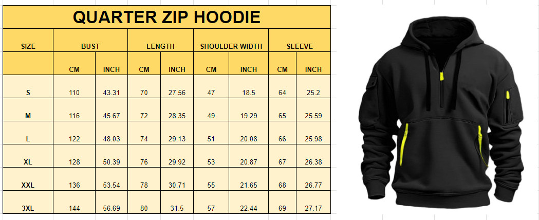 Web Size Quarter Zip Hoodie